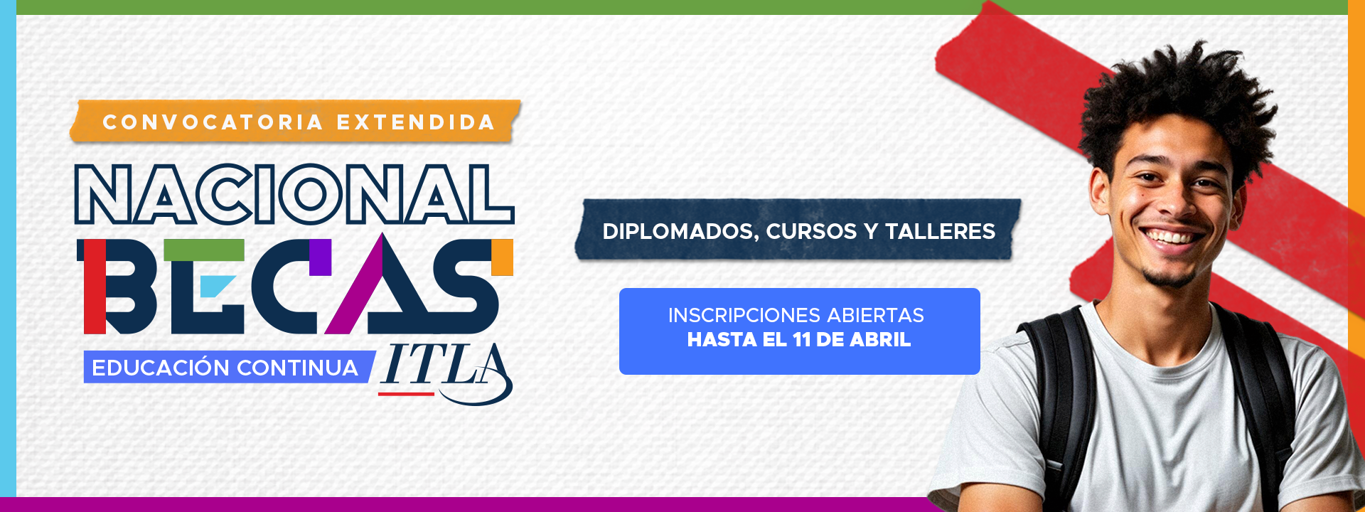 Banner de educacion continua, programa de marzo